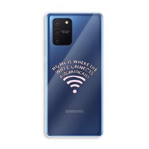 CaseCompany Home Is Where The Wifi Is: Samsung Galaxy Note 10 Lite Transparant Hoesje