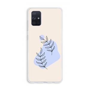 CaseCompany Leaf me if you can: Galaxy A71 Transparant Hoesje