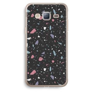 CaseCompany Terrazzo N°16: Samsung Galaxy J3 (2016) Transparant Hoesje