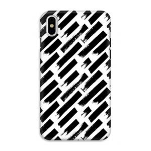 CaseCompany Zwarte vegen: iPhone XS Tough Case