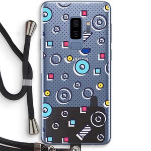 CaseCompany 8-bit N°9: Samsung Galaxy S9 Plus Transparant Hoesje met koord