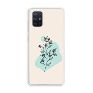 CaseCompany Violets are blue: Galaxy A71 Transparant Hoesje