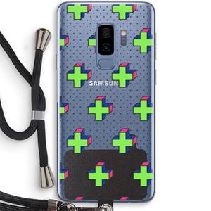CaseCompany 8-bit N°10: Samsung Galaxy S9 Plus Transparant Hoesje met koord