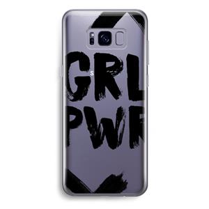 CaseCompany Girl Power #2: Samsung Galaxy S8 Plus Transparant Hoesje