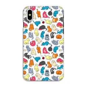 CaseCompany Kleurrijke katten: iPhone XS Tough Case