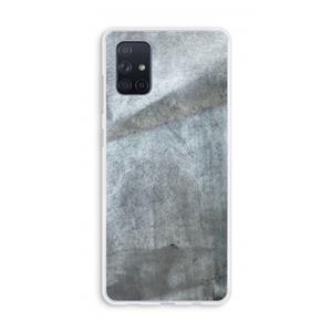 CaseCompany Grey Stone: Galaxy A71 Transparant Hoesje