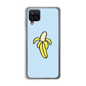 CaseCompany Banana: Samsung Galaxy A12 Transparant Hoesje