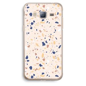 CaseCompany Terrazzo N°23: Samsung Galaxy J3 (2016) Transparant Hoesje