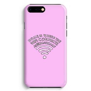 CaseCompany Home Is Where The Wifi Is: iPhone 8 Plus Volledig Geprint Hoesje