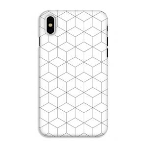 CaseCompany Zwart-witte kubussen: iPhone XS Tough Case