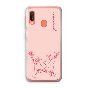CaseCompany Best Friends: Samsung Galaxy A20e Transparant Hoesje
