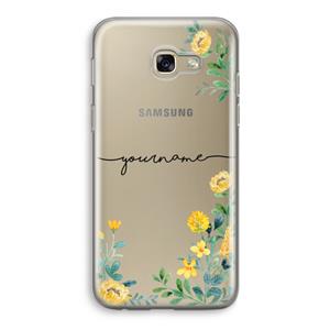 CaseCompany Gele bloemen: Samsung Galaxy A5 (2017) Transparant Hoesje