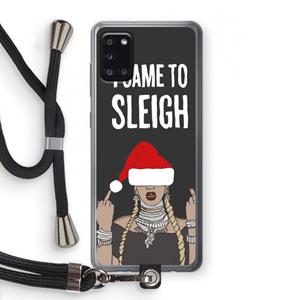 CaseCompany Came To Sleigh: Samsung Galaxy A31 Transparant Hoesje met koord