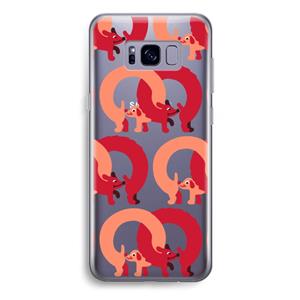 CaseCompany Dogs: Samsung Galaxy S8 Plus Transparant Hoesje