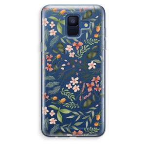 CaseCompany Sweet little flowers: Samsung Galaxy A6 (2018) Transparant Hoesje