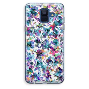 CaseCompany Hibiscus Flowers: Samsung Galaxy A6 (2018) Transparant Hoesje