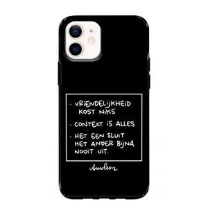 CaseCompany Mijn Motto's: iPhone 12 mini Tough Case