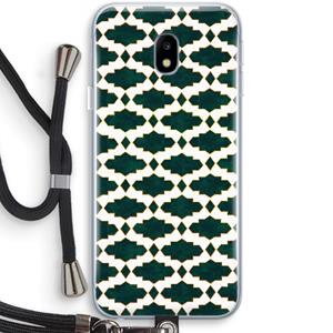 CaseCompany Moroccan tiles: Samsung Galaxy J3 (2017) Transparant Hoesje met koord