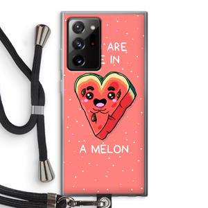 CaseCompany One In A Melon: Samsung Galaxy Note 20 Ultra / Note 20 Ultra 5G Transparant Hoesje met koord
