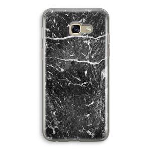 CaseCompany Zwart marmer: Samsung Galaxy A5 (2017) Transparant Hoesje