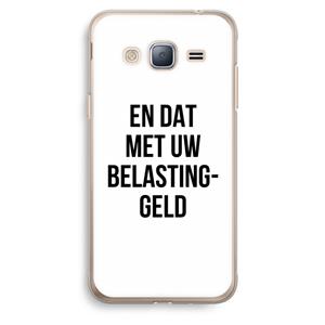 CaseCompany Belastinggeld: Samsung Galaxy J3 (2016) Transparant Hoesje