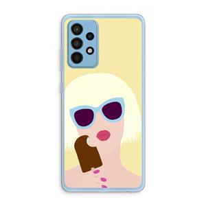 CaseCompany Ice cream: Samsung Galaxy A52 Transparant Hoesje