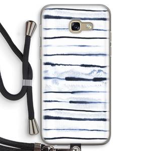 CaseCompany Ink Stripes: Samsung Galaxy A5 (2017) Transparant Hoesje met koord