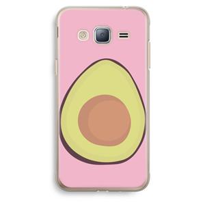 CaseCompany Avocado: Samsung Galaxy J3 (2016) Transparant Hoesje