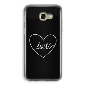 CaseCompany Best heart black: Samsung Galaxy A5 (2017) Transparant Hoesje