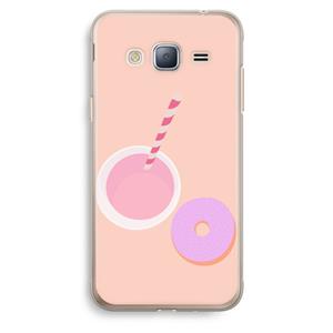 CaseCompany Donut: Samsung Galaxy J3 (2016) Transparant Hoesje