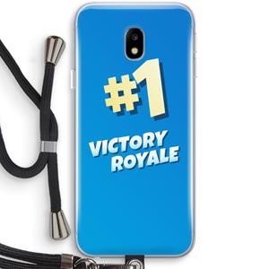 CaseCompany Victory Royale: Samsung Galaxy J3 (2017) Transparant Hoesje met koord