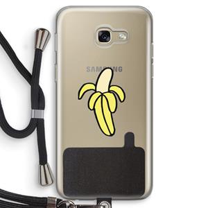 CaseCompany Banana: Samsung Galaxy A5 (2017) Transparant Hoesje met koord