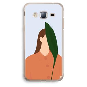 CaseCompany Leaf: Samsung Galaxy J3 (2016) Transparant Hoesje