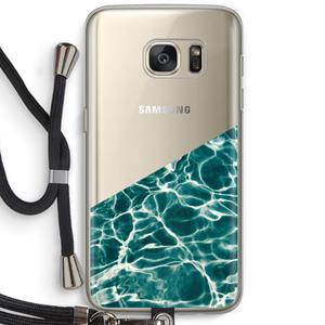CaseCompany Weerkaatsing water: Samsung Galaxy S7 Transparant Hoesje met koord