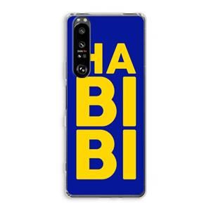 CaseCompany Habibi Blue: Sony Xperia 1 III Transparant Hoesje