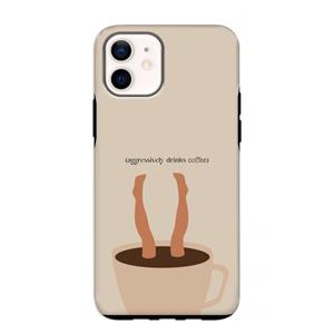 CaseCompany Aggressively drinks coffee: iPhone 12 mini Tough Case