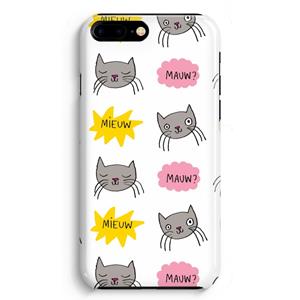 CaseCompany Meow: iPhone 8 Plus Volledig Geprint Hoesje