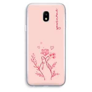 CaseCompany Giving Flowers: Samsung Galaxy J3 (2017) Transparant Hoesje