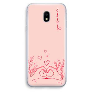 CaseCompany Love is in the air: Samsung Galaxy J3 (2017) Transparant Hoesje