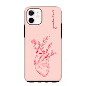 CaseCompany Blooming Heart: iPhone 12 mini Tough Case