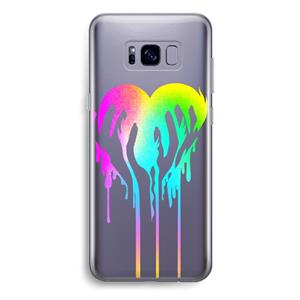 CaseCompany Hold My Heart: Samsung Galaxy S8 Plus Transparant Hoesje