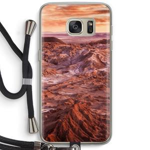 CaseCompany Mars: Samsung Galaxy S7 Transparant Hoesje met koord