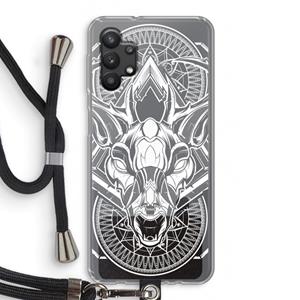 CaseCompany Oh Deer: Samsung Galaxy A32 5G Transparant Hoesje met koord