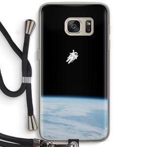 CaseCompany Alone in Space: Samsung Galaxy S7 Transparant Hoesje met koord