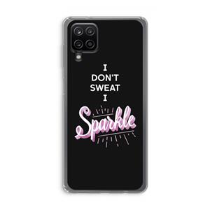 CaseCompany Sparkle quote: Samsung Galaxy A12 Transparant Hoesje