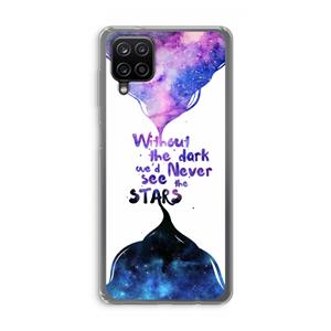 CaseCompany Stars quote: Samsung Galaxy A12 Transparant Hoesje
