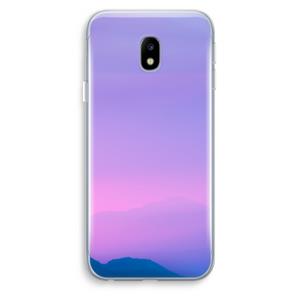 CaseCompany Sunset pastel: Samsung Galaxy J3 (2017) Transparant Hoesje