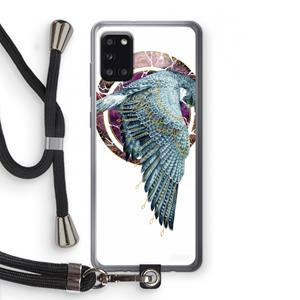 CaseCompany Golden Falcon: Samsung Galaxy A31 Transparant Hoesje met koord