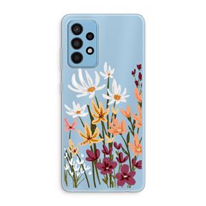 CaseCompany Painted wildflowers: Samsung Galaxy A52 Transparant Hoesje