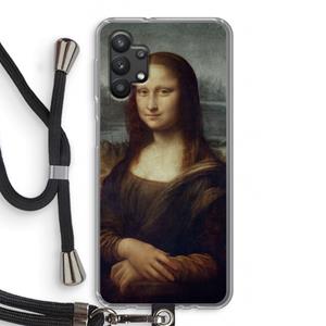 CaseCompany Mona Lisa: Samsung Galaxy A32 5G Transparant Hoesje met koord